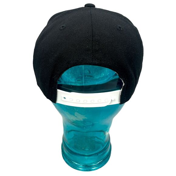 Adidas Brooklyn Nets Snapback Hat Mens Black Gray Embroidered Cap Geometric New2 - Picture 3 of 7